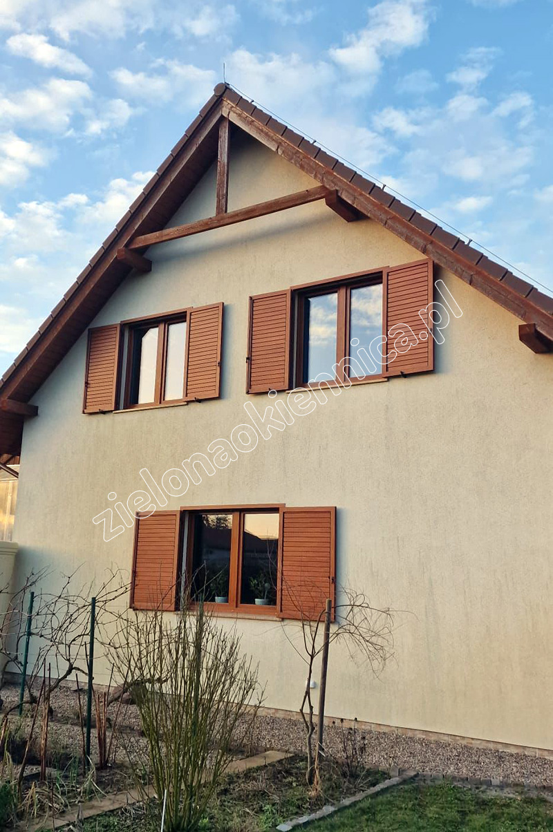 Okiennice aluminiowe w ramie